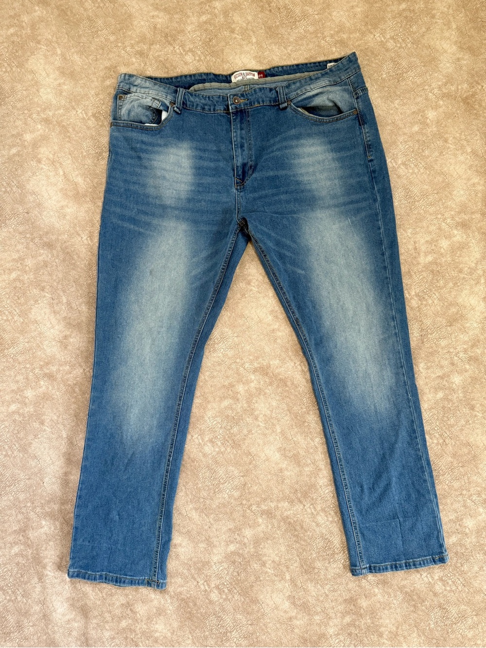 Hudson & Barrow NYC Men’s Straight Leg Stretch Jeans 44x32